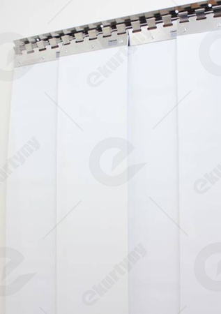 Konfigurator kurtyn paskowych PCV z folii Spawalnicznej czerwonej przezroczystej