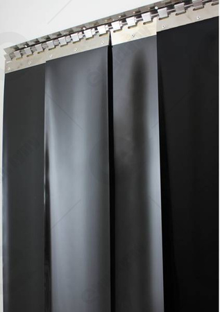 Konfigurator kurtyn paskowych PCV z folii Czarnej nieprzezroczystej