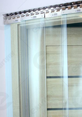 Konfigurator kurtyn paskowych PCV z folii zielonej przezroczystej