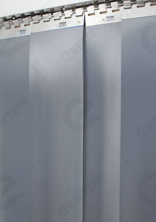 Konfigurator kurtyn paskowych PCV z folii Szarej nieprzezroczystej